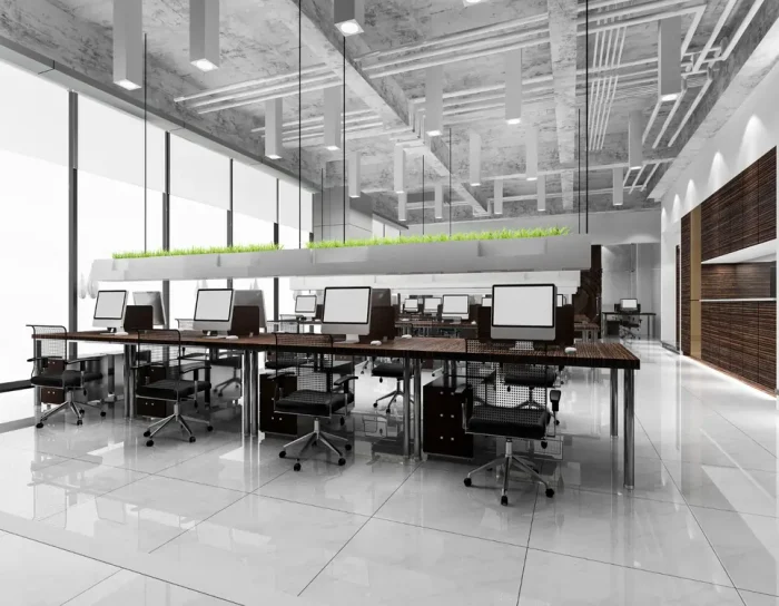 Admin Office Suite Fit-Out, One Canada Square, Canary Wharf in London MEP designed by InnoDez UK