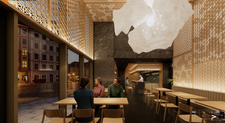 Interior MEP Design in Modern Restaurant in London designed by Innodez