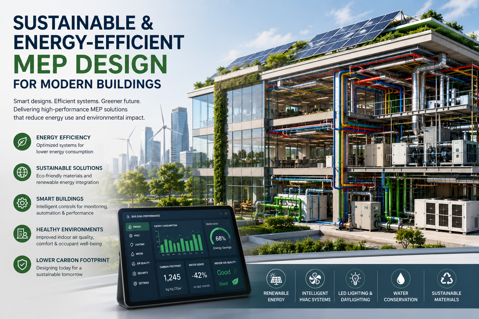 Sustainable and Energy-Efficient MEP Design